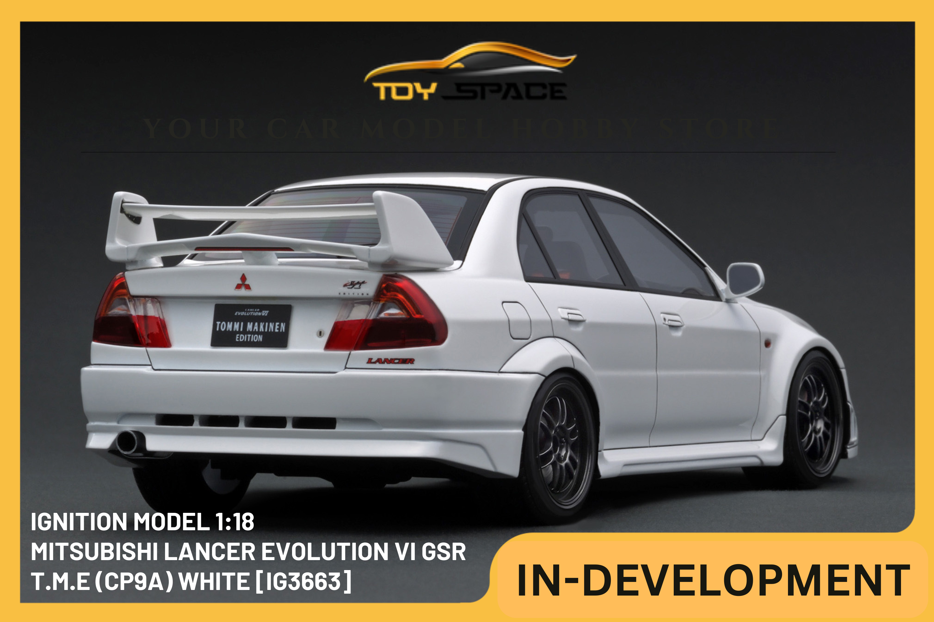 [IGNITION MODEL] 1:18 Mitsubishi Lancer Evolution VI GSR T.M.E (CP9A) White [IG3663]