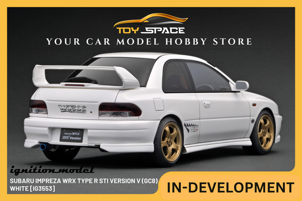 [IGNITION MODEL] 1:18 Subaru Impreza WRX Type R Sti Version V (GC8) White [IG3553]