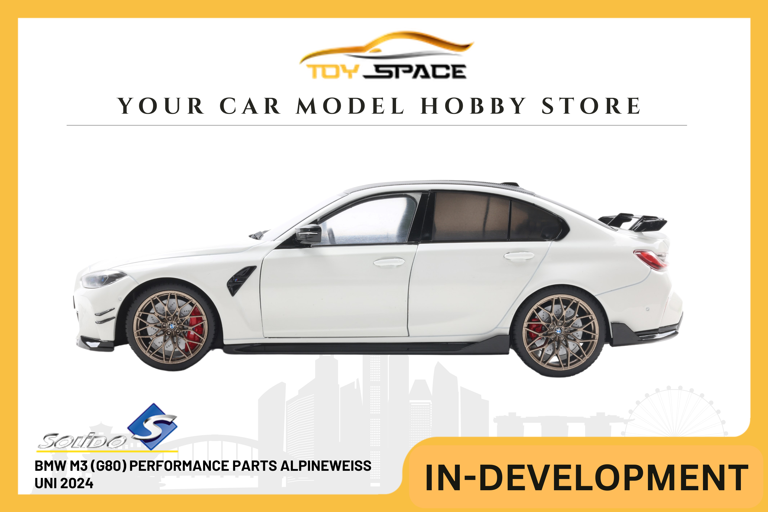 [SOLIDO] 1:18 BMW M3 (G80) Performance Parts Alpineweiss Uni 2024