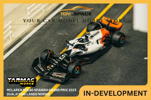 [TARMAC WORKS] 1:64 McLaren MCL60 Spanish Grand Prix 2023 Qualifying Lando Norris - GLOBAL64