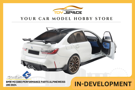 [SOLIDO] 1:18 BMW M3 (G80) Performance Parts Alpineweiss Uni 2024 - Toy Space Diecast Online Store Singapore
