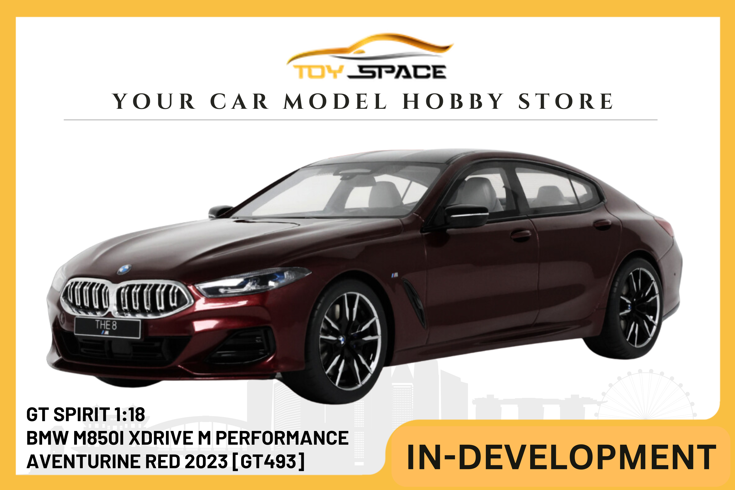 [GT SPIRIT] 1:18 BMW M850i XDrive M Performance Aventurine Red 2023 [GT493]