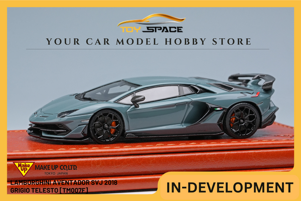 [MAKE UP] 1:64 Lamborghini Aventador SVJ 2018 Grigio Telesto [TM007F]