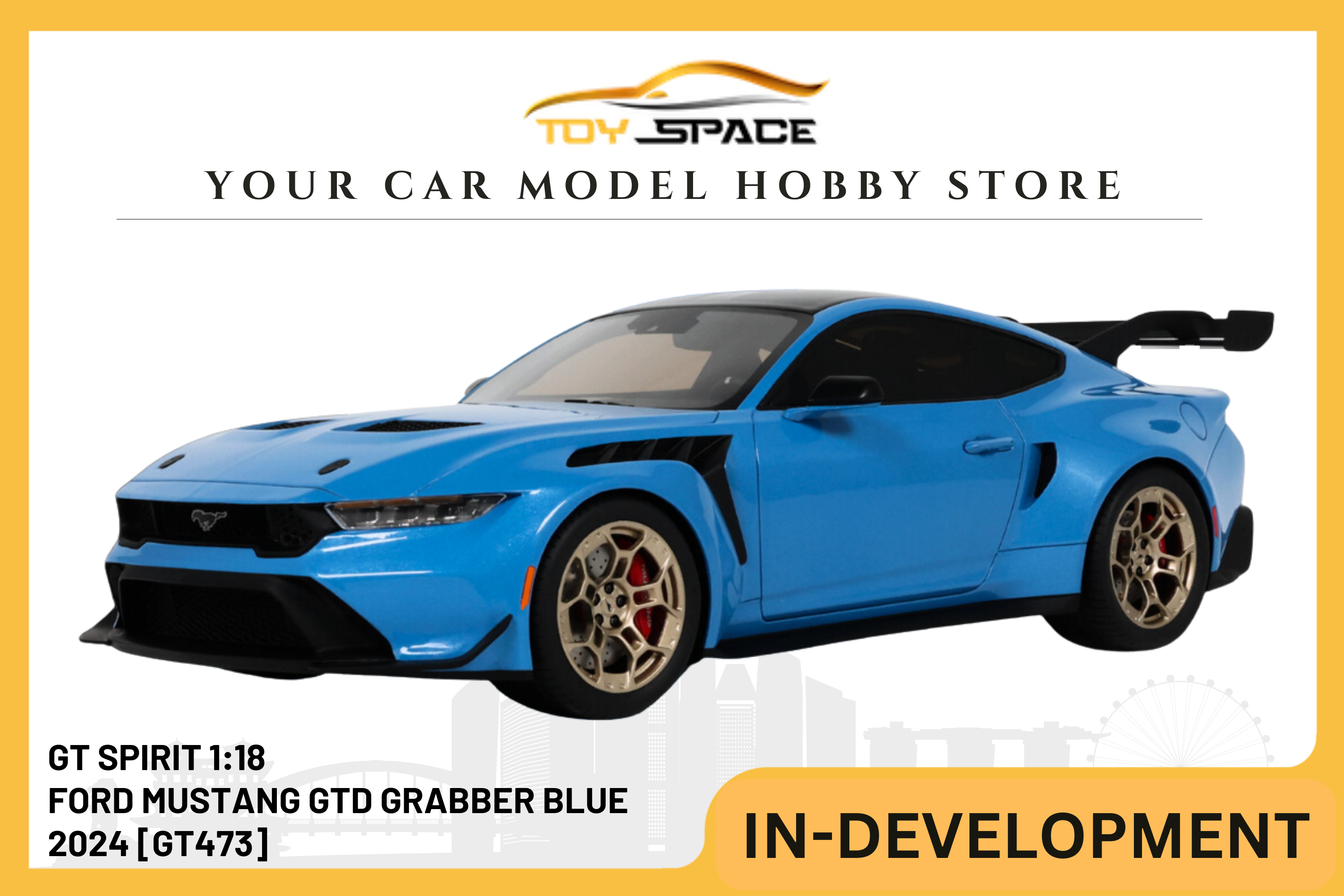 [GT SPIRIT] 118 Ford Mustang GTD Grabber Blue 2024 [GT473]