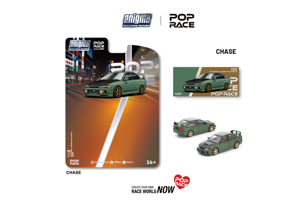 [POP RACE] 1:64 Mitsubishi Lancer Evolution IV Green