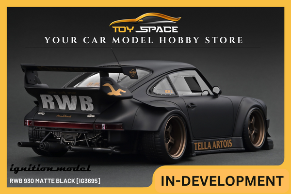 [IGNITION MODEL] 1:18 RWB 930 Matte Black [IG3695]