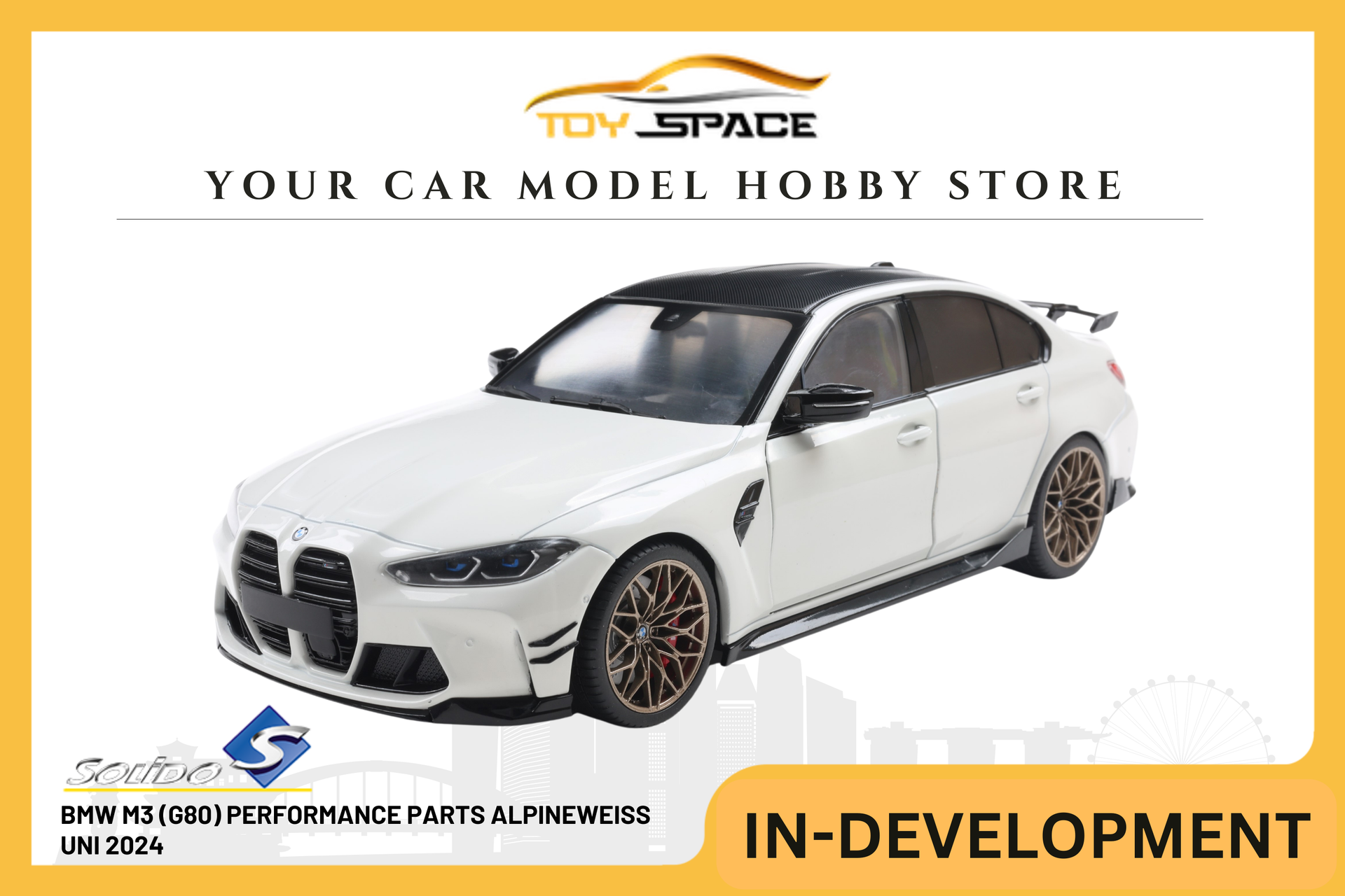SOLIDO] 1:18 BMW M3 (G80) Performance Parts Alpineweiss Uni 2024