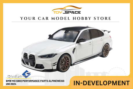 [SOLIDO] 1:18 BMW M3 (G80) Performance Parts Alpineweiss Uni 2024 - Toy Space Diecast Online Store Singapore