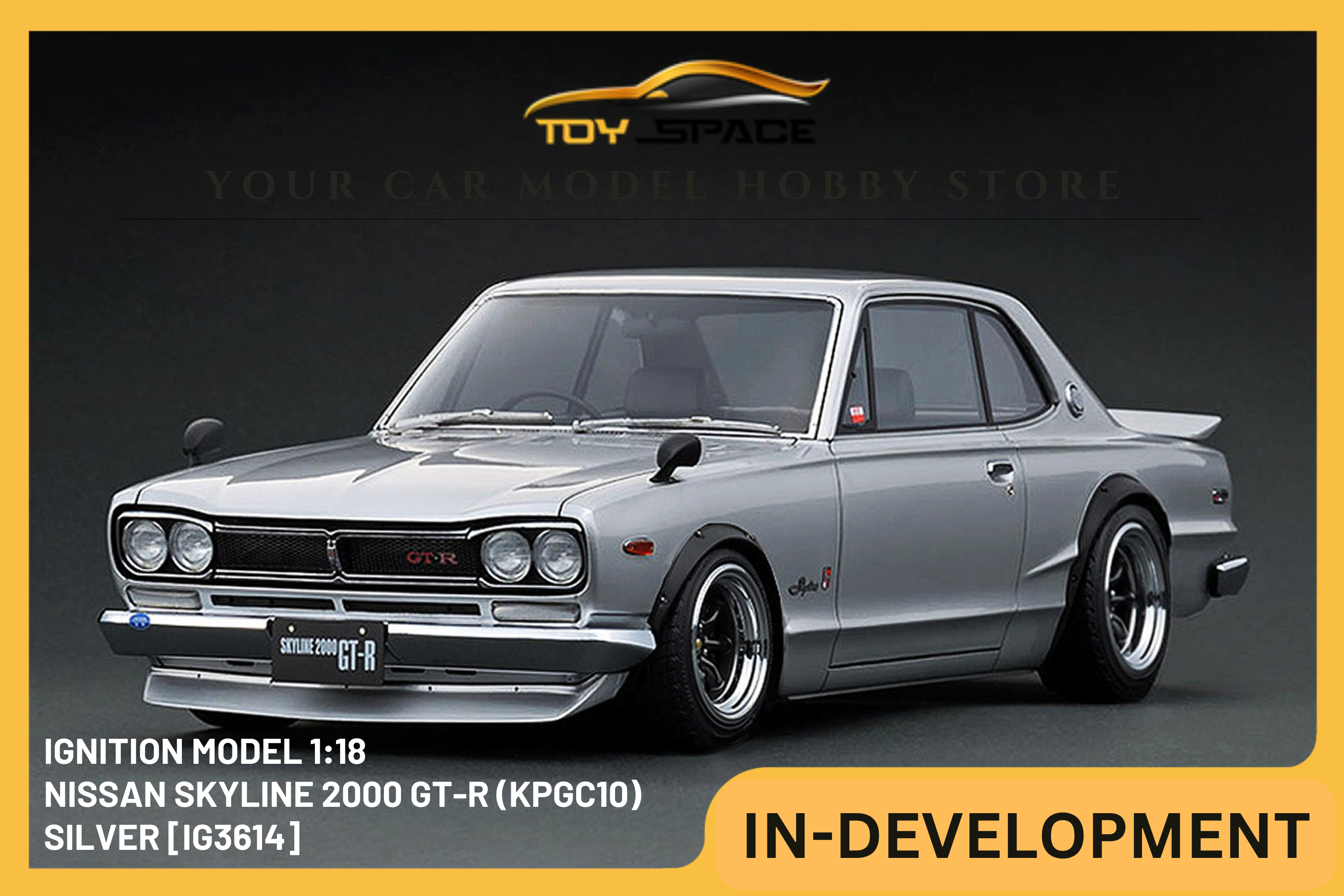 [IGNITION MODEL] 1:18 Nissan Skyline 2000 GT-R (KPGC10) Silver [IG3614]