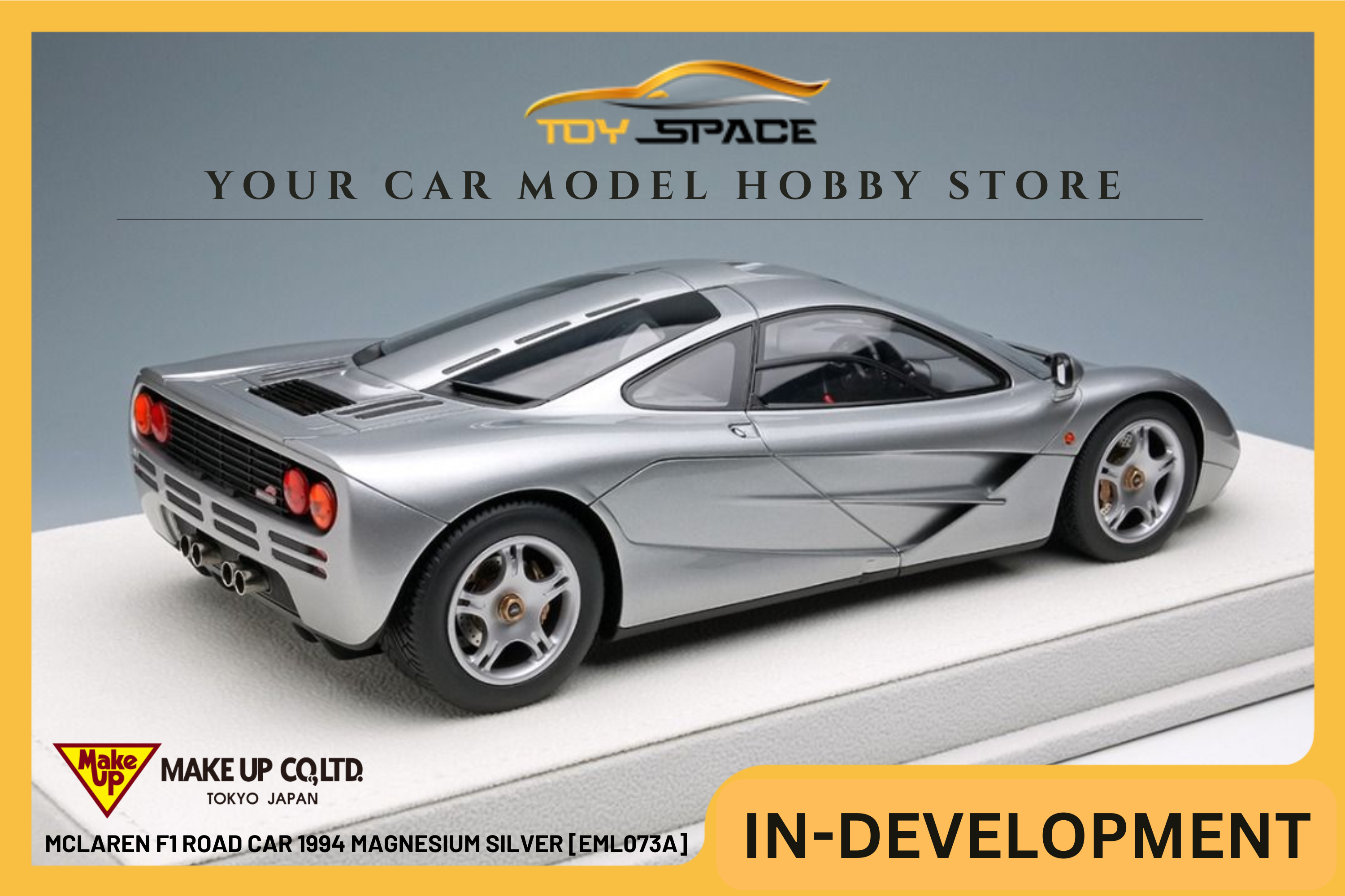 [MAKE UP] 1:18 McLaren F1 Road Car 1994 Magnesium Silver [EML073A]