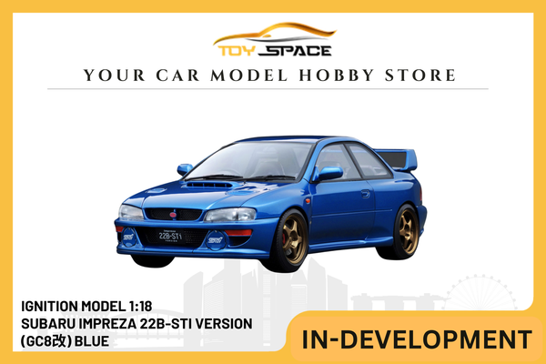 [IGNITION MODEL] 1:18 Subaru Impreza 22B-Sti Version (GC8改) Blue [IG3668]