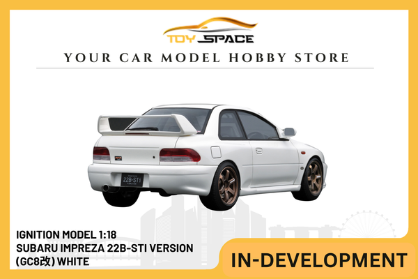 [IGNITION MODEL] 1:18 Subaru Impreza 22B-Sti Version (GC8改) White [IG3669]