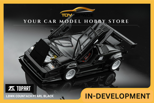 [TOPART] 1:64  LBWK Countach Pearl Black [TMCS Malaysia Limited Edition]
