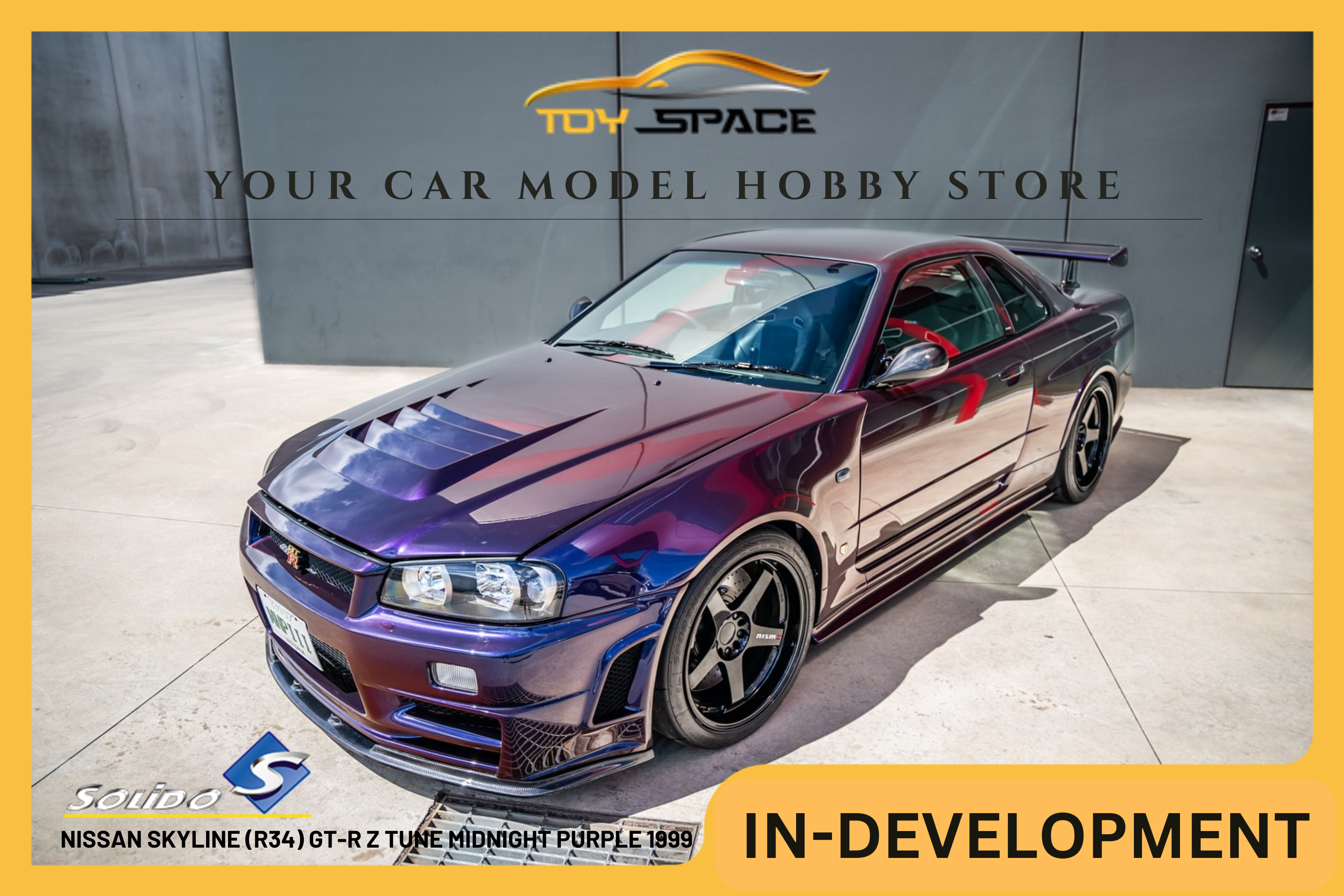 [SOLIDO] 1:18 Nissan Skyline (R34) GT-R Z Tune Midnight Purple 1999