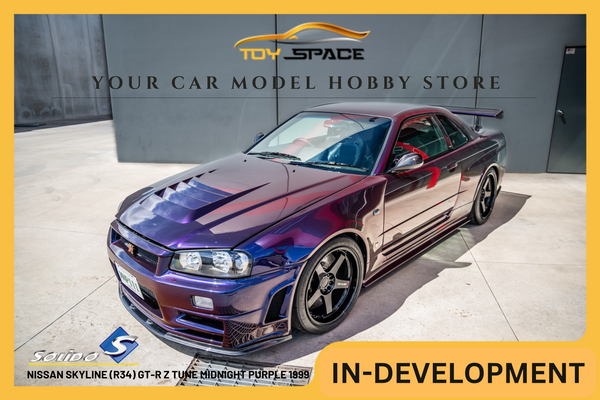 [SOLIDO] 1:18 Nissan Skyline (R34) GT-R Z Tune Midnight Purple 1999