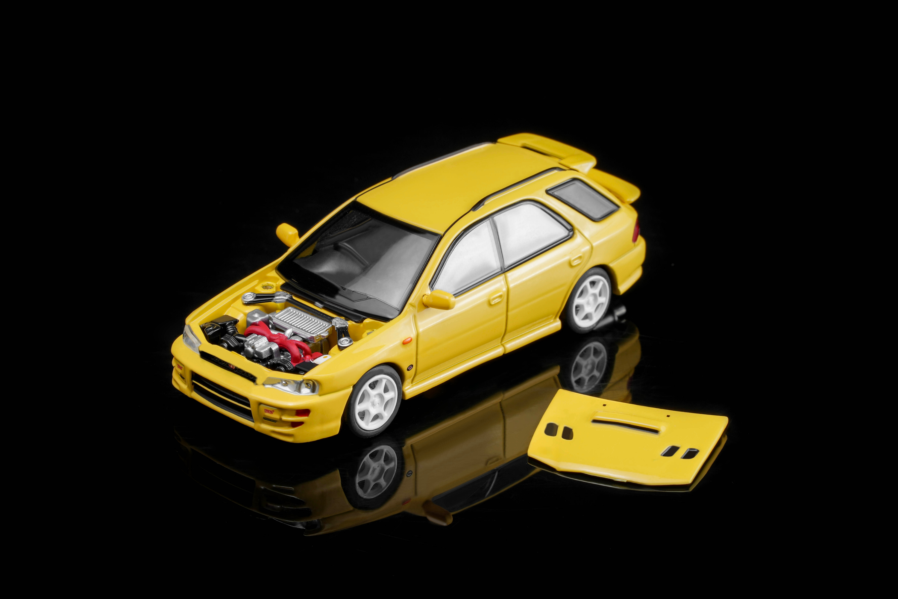 [MOTORHELIX] 1:64 Subaru Impreza Wagor WRX STi Ver VI Cashmere Yellow - Toy Space Diecast Online Store Singapore