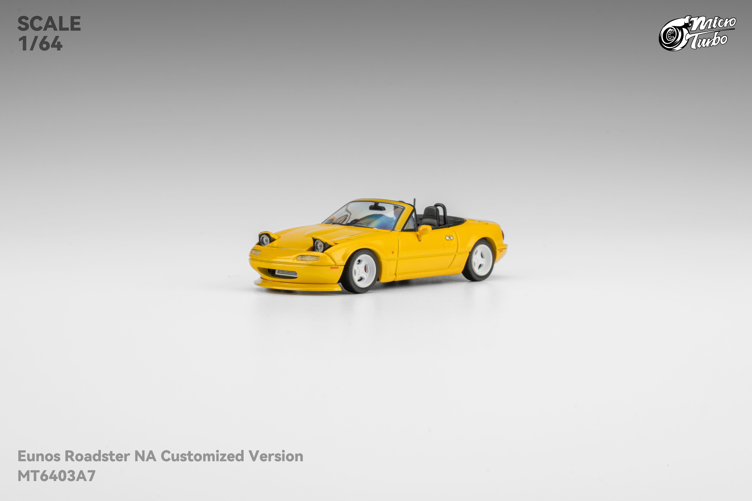 [MICRO TURBO] 1:64 MX5 Metallic Yellow