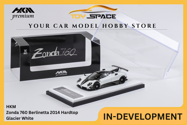 [HKM] 1:64 Zonda 760 Berlinetta 2014 Hardtop Glacier White