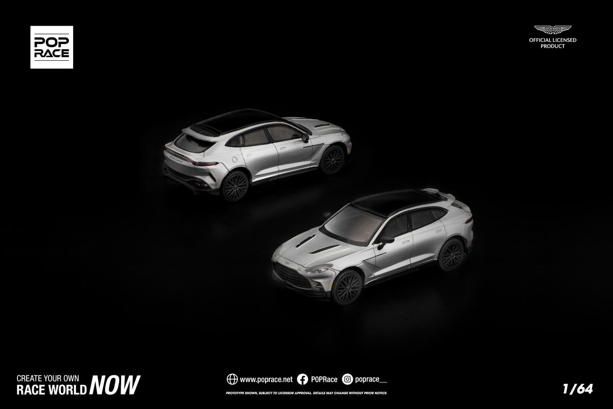[POP RACE] 1:64 Aston Martin DBX 707 Silver