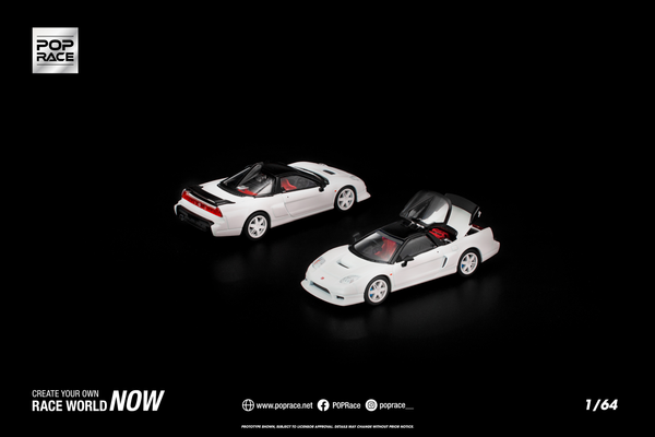 [POP RACE] 1:64 Honda NSX-R GT White