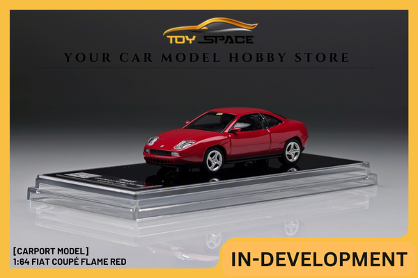 [CARPORT MODEL] 1:64 Fiat Coupé Flame Red