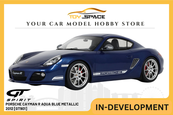 [GT SPIRIT] 1:18 Porsche Cayman R Aqua Blue Metallic 2012 [GT901]