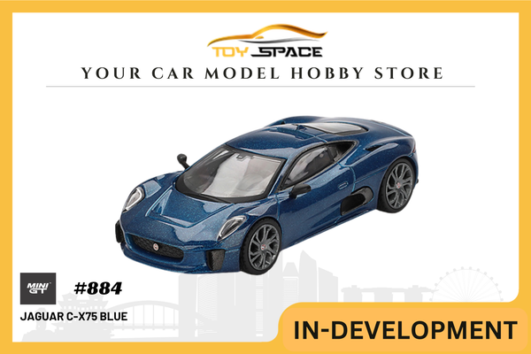 [MINI GT] Jaguar C-X75 Blue