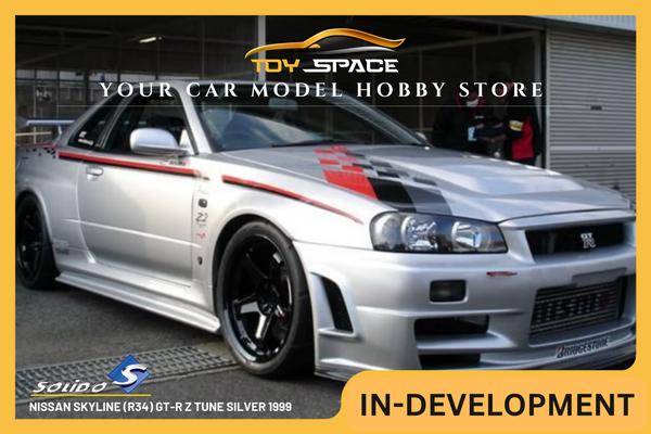 [SOLIDO] 1:18 Nissan Skyline (R34) GT-R Z Tune Silver 1999