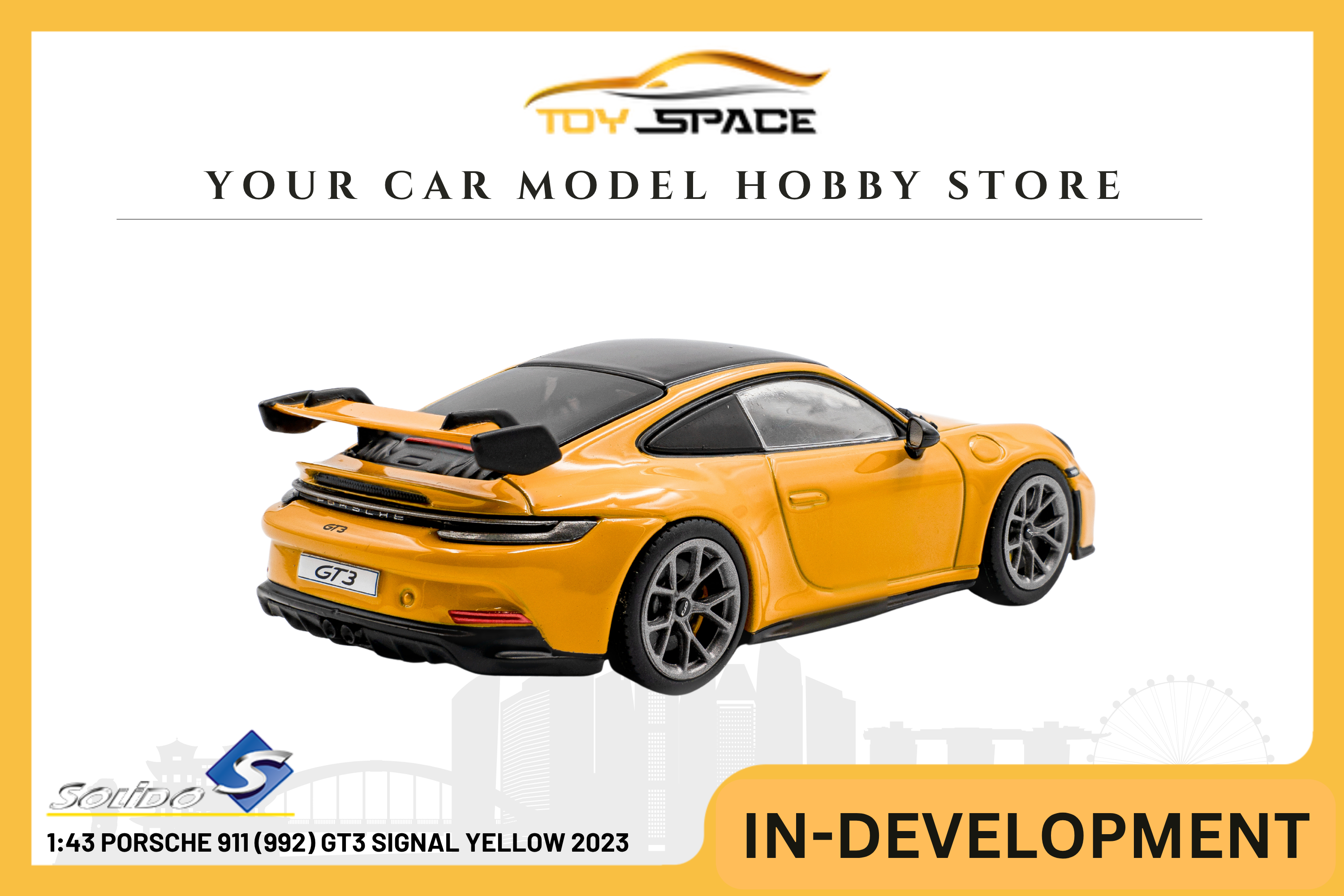 [SOLIDO] 1:43 Porsche 911 (992) GT3 Signal Yellow 2023