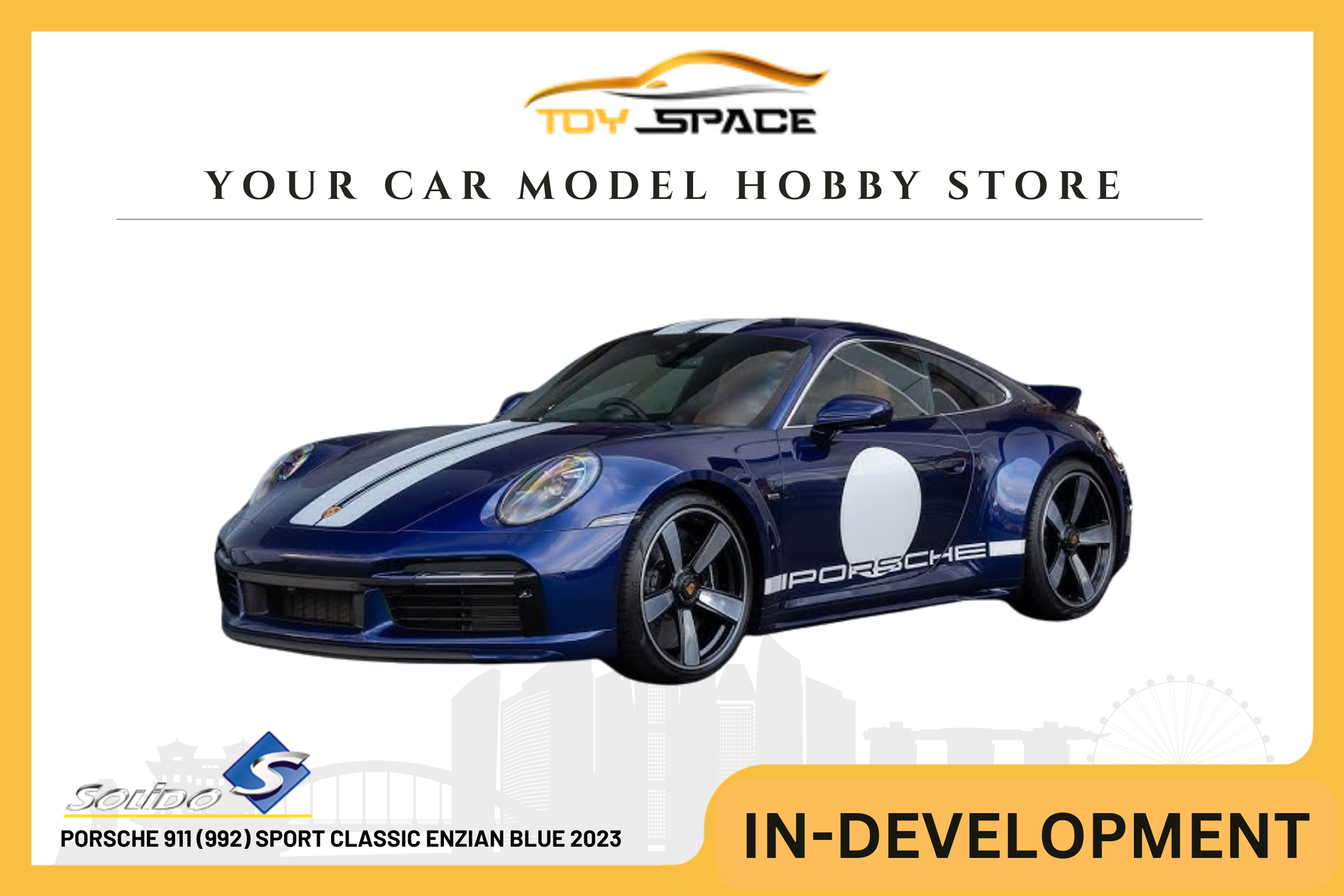 SOLIDO] 1:43 Porsche 911 (992) Sport Classic Enzian Blue 2023