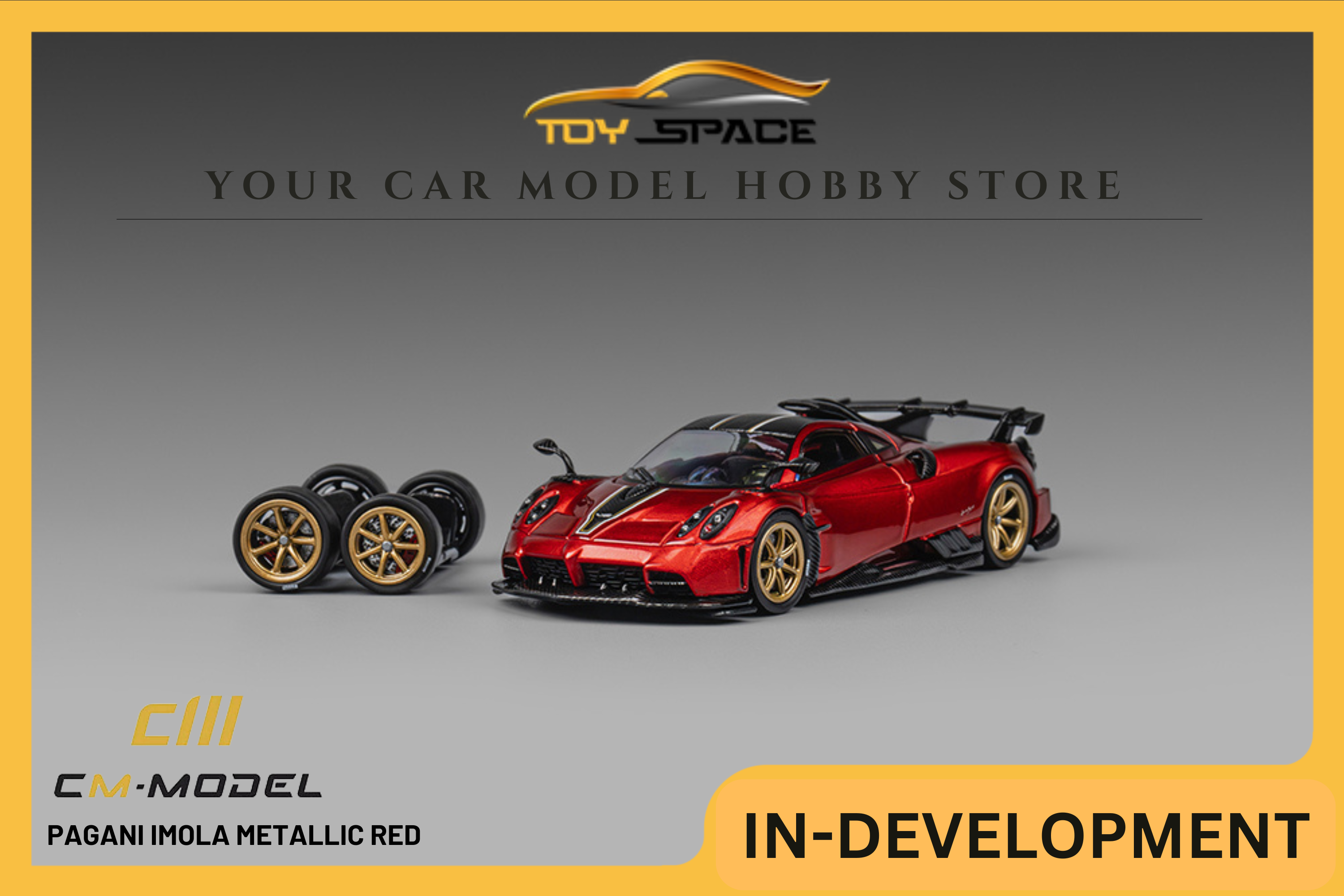 [CM MODEL] 1:64 Pagani Imola Metallic Red