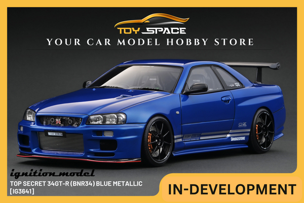 [IGNITION MODEL] 1:18 TOP SECRET 34GT-R (BNR34) Blue Metallic [IG3641]