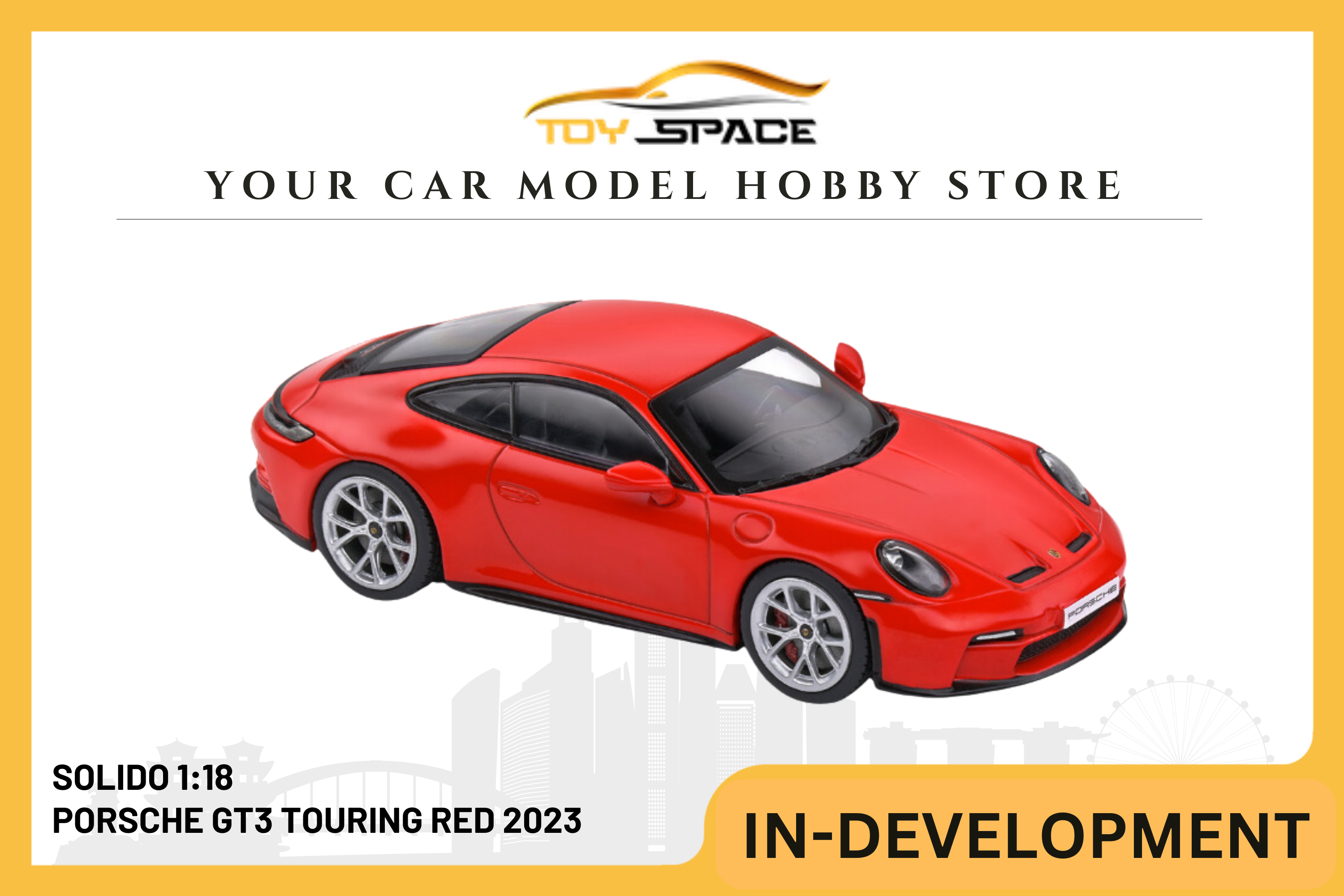 [SOLIDO] 1:18 Porsche GT3 Touring Red 2023