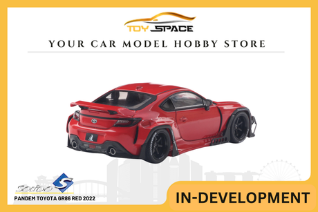 [SOLIDO] 1:43 Pandem Toyota GR86 Red 2022 - Toy Space Diecast Online Store Singapore