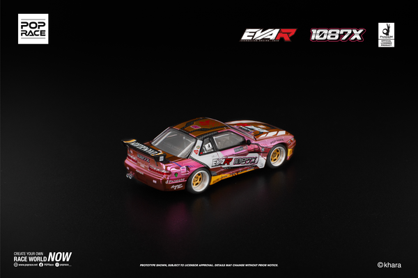 [POP RACE] 1:64 Pandem S13 Eva RT Production Model Custom Type-08 Eva Racing X 1087X