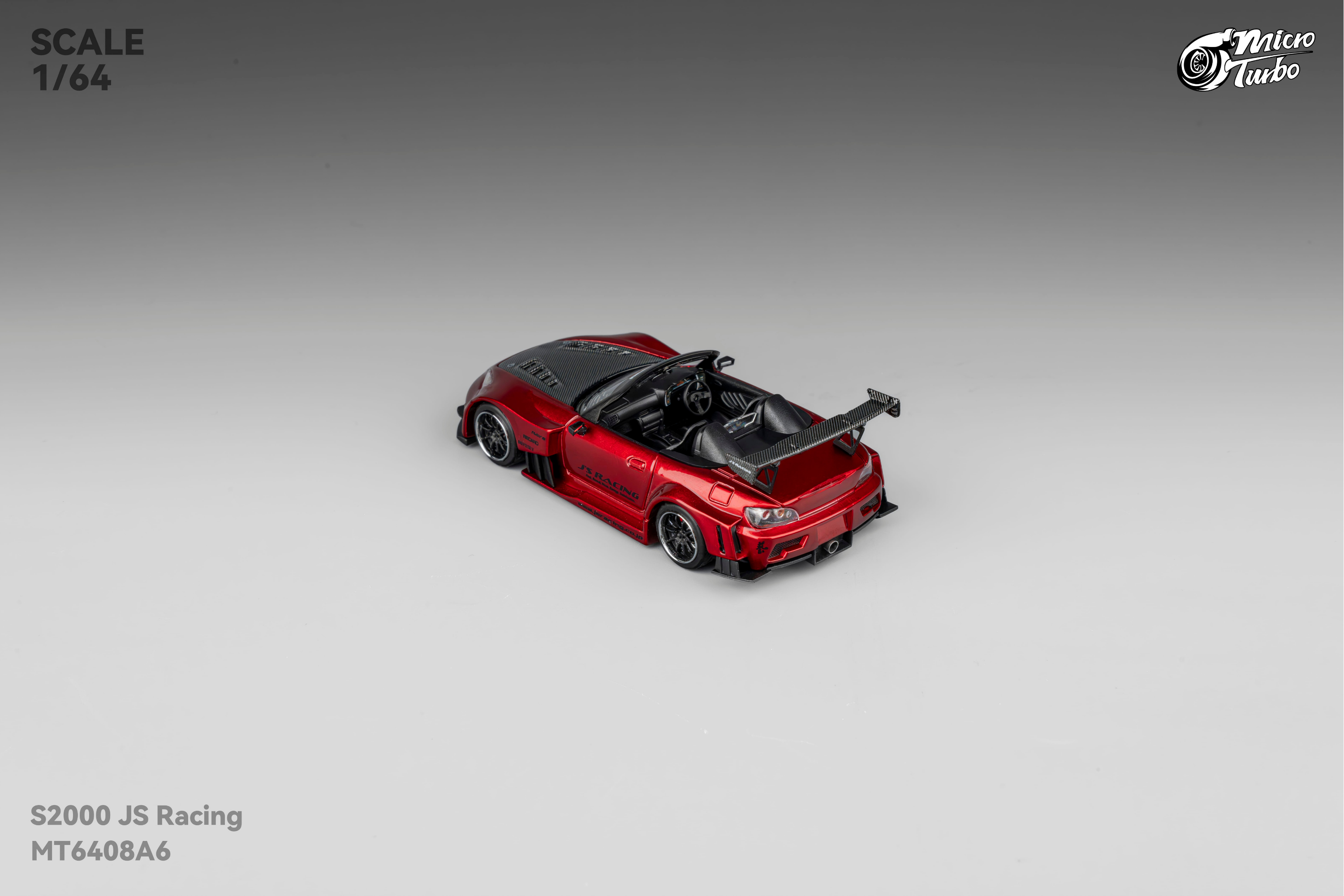 [MICRO TURBO] 1:64 S2000 JS Racing Transparent Red