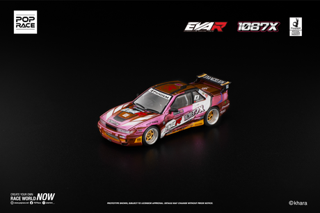 [POP RACE] 1:64 Pandem S13 Eva RT Production Model Custom Type-08 Eva Racing X 1087X - Toy Space Diecast Online Store Singapore