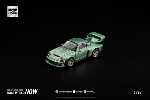[POP RACE] 1:64 Singer DLS Turbo Ice Green