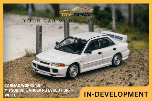 [TARMAC WORKS] 1:64 Mitsubishi Lancer RS Evolution III White - GLOBAL64