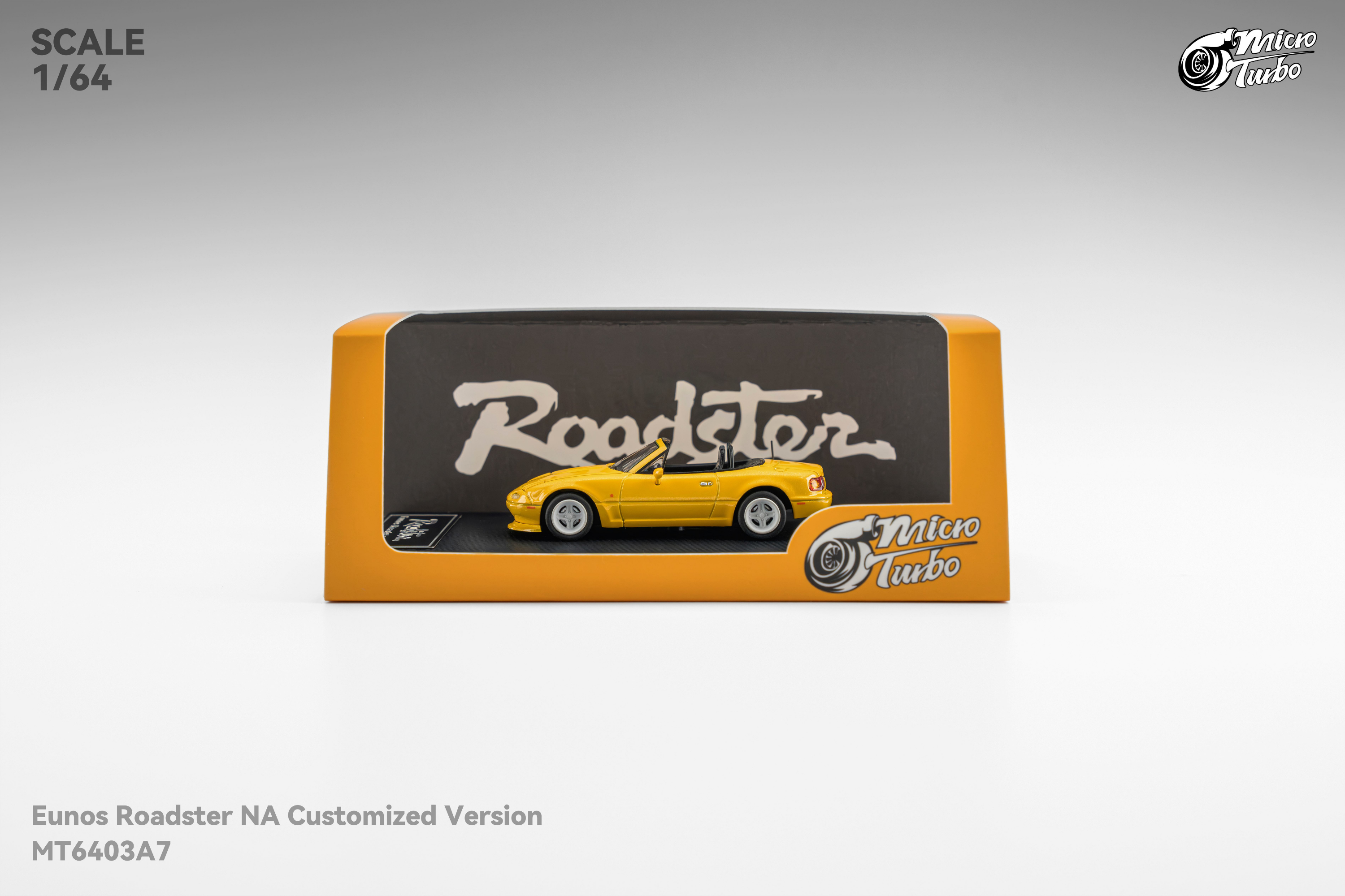 [MICRO TURBO] 1:64 MX5 Metallic Yellow