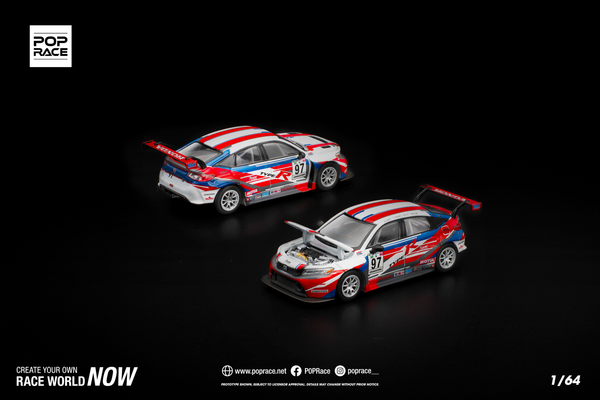 [POP RACE] 1:64 Honda Civic Type-R (FL5) TCR M&K Racing