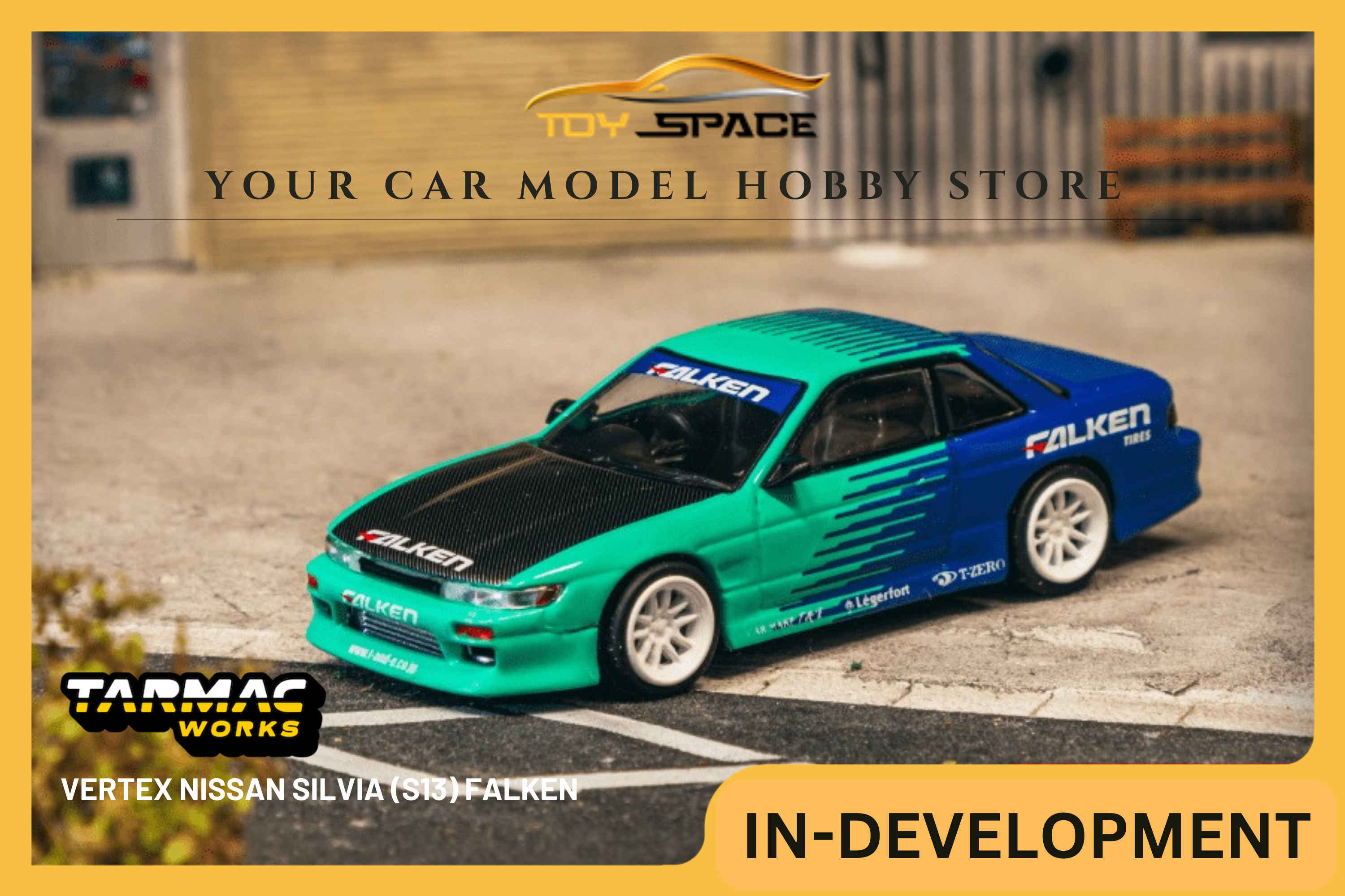 [TARMAC WORKS] 1:64 VERTEX Nissan Silvia (S13) Falken - GLOBAL64