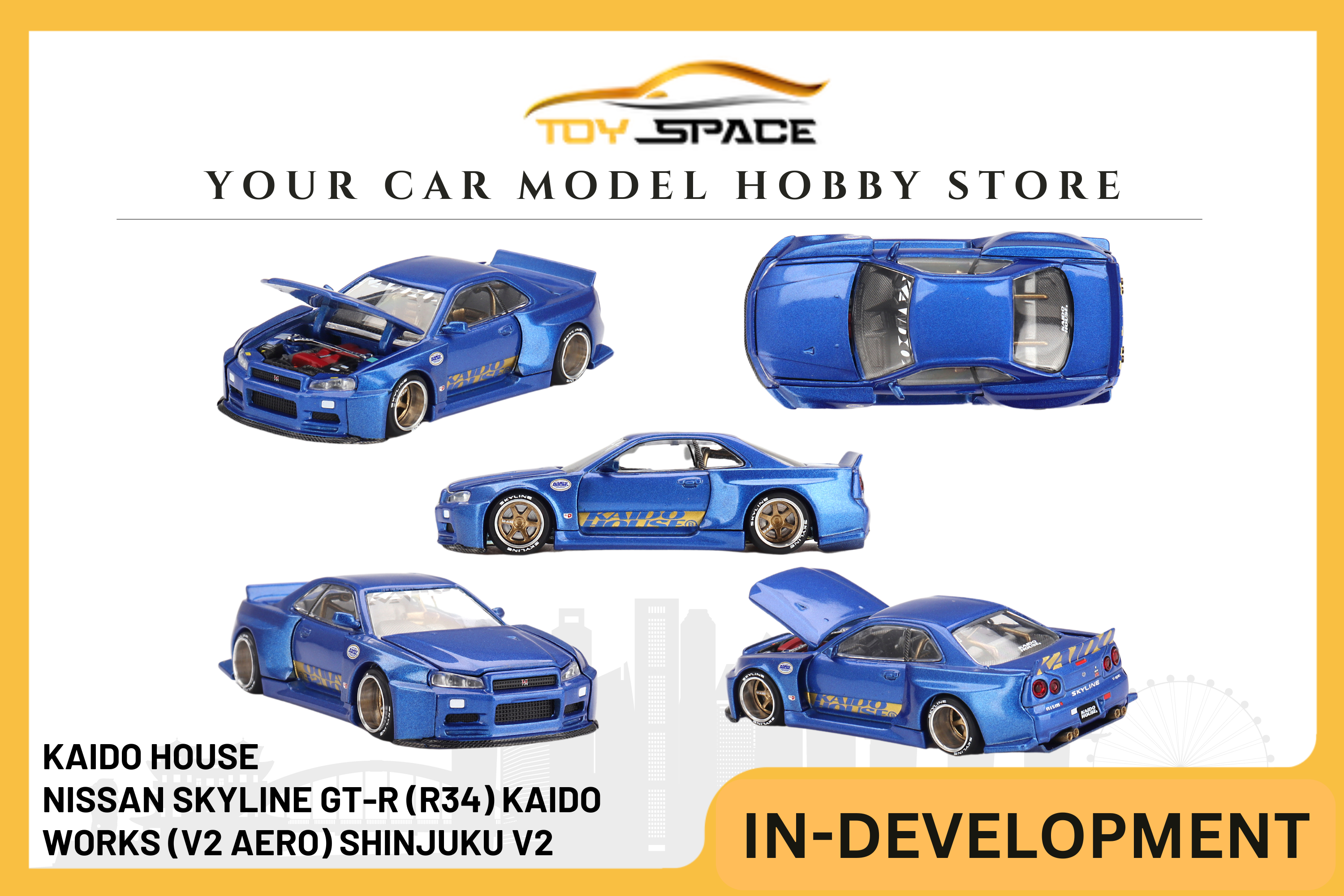 [KAIDO HOUSE] Nissan Skyline GT-R (R34) Kaido Works (V2 Aero) Shinjuku V2