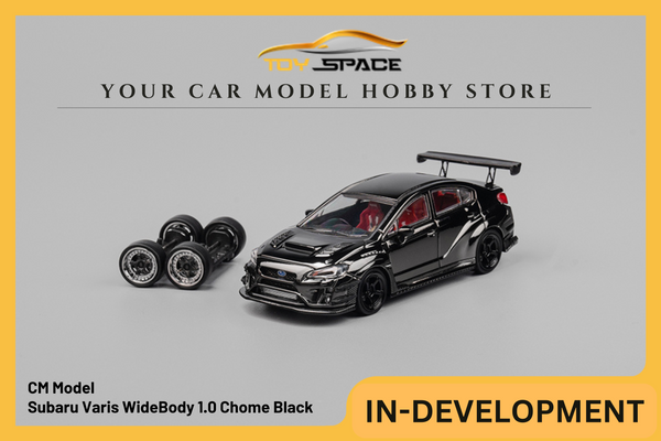 [CM MODEL] 1:64 Subaru Varis WideBody 1.0 Chome Black