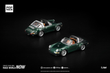 [POP RACE] 1:64 Singer Targa Green - Toy Space Diecast Online Store Singapore