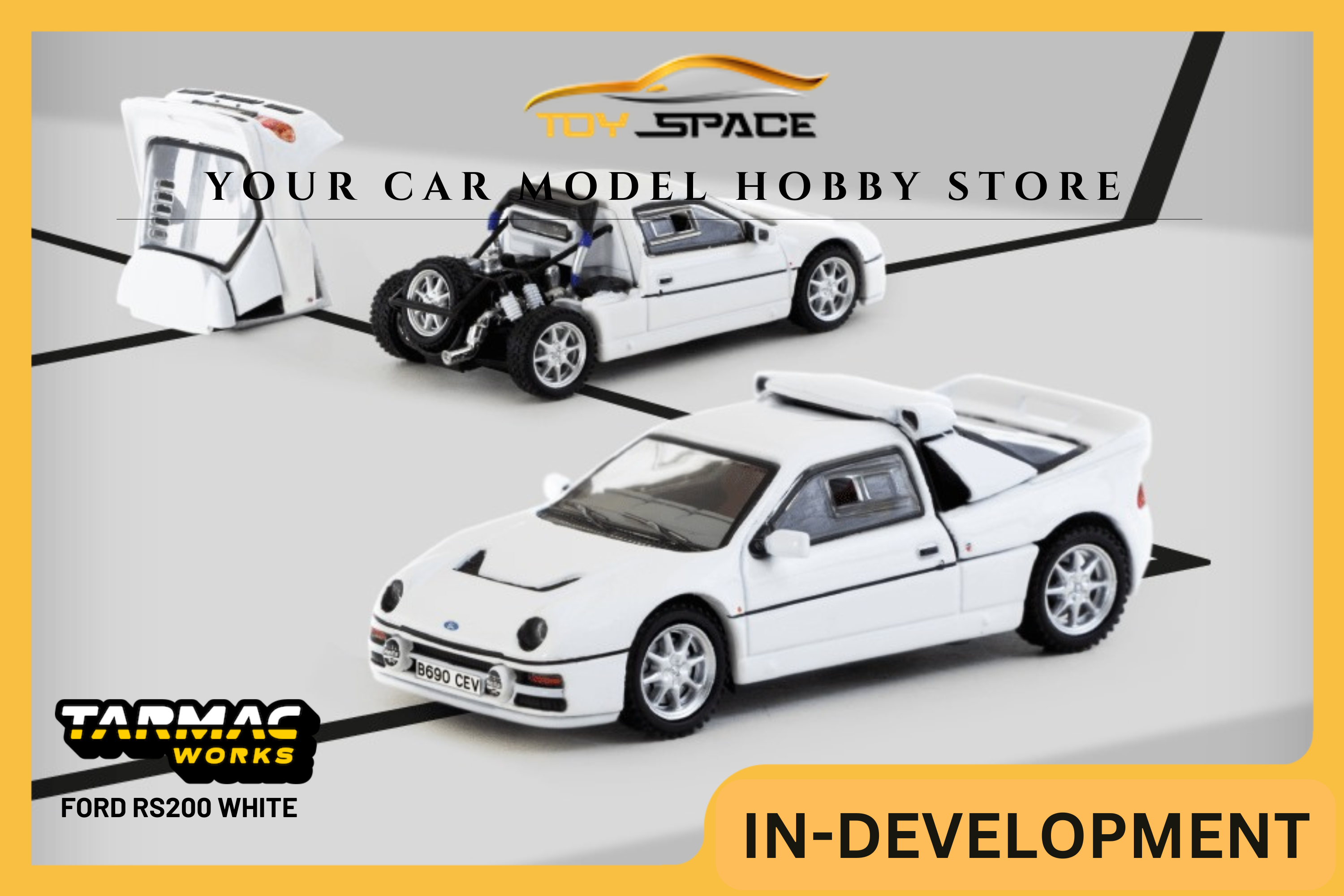 [TARMAC WORKS] 1:64 Ford RS200 White