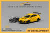 [CM MODEL] 1:64 Subaru STI Varis Widebody 1.0 Yellow