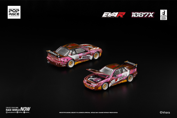 [POP RACE] 1:64 Pandem S13 Eva RT Production Model Custom Type-08 Eva Racing X 1087X