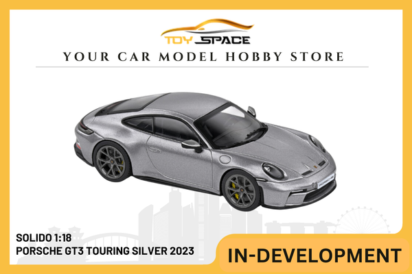 [SOLIDO] 1:18 Porsche GT3 Touring Silver 2023