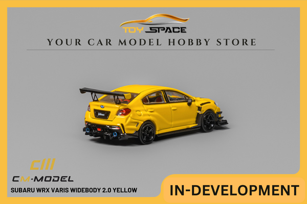 [CM MODEL] 1:64 Subaru WRX Varis Widebody 2.0 Yellow